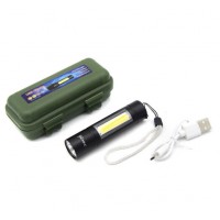 Ліхтар акум. метал. "Police" microUSB 3 режими №BL-510/1501-XPE+COB(60)