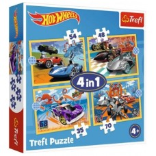 Пазли Trefl 4в1 Супер авто. Hot Wheels 34627(8)