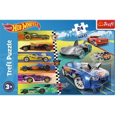 Пазли Trefl 24ел. Maxi Швидкі перегони. Hot Wheels 14362