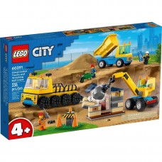 Конструктор LEGO City Будівельна вантажівка й кулястий кран-таран 60391(3)