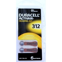 Батарейка Duracell Zinc Air HA312/6bl(6)(60)