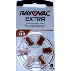 Батарейка Rayovac Zinc Air 312/6bl(6)(60)