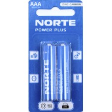 Батарейки Norte Power Plus zinc-cardon R-03/блістер 2шт(24)(720)