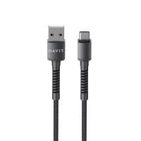 Кабель USB > Type-C Havit HV-CB6197 2.1A 1м чорний