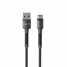 Кабель USB > Type-C Havit HV-CB6197 2.1A 1м чорний