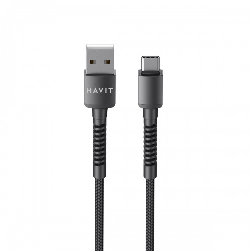 Кабель USB > Type-C Havit HV-CB6197 2.1A 1м чорний