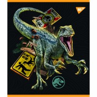 Зошит А5 YES 18арк. кліт. мат. ВДЛ+УФ-виб.+мікроембосінг "Jurassic world" №766809(10)(200)