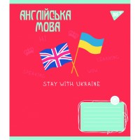 Зошит 48арк. кліт. YES Предметка-Англ.мова(Ukraine forever) виб.гібрид,лак 766786(5)(200)