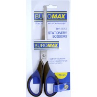 Ножиці офісн. Buromax 4513 18см,з вставками(12)