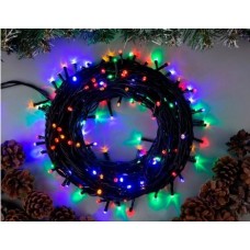 Гирлянда уличная электрическая 100 LED Multicolor RB/RG, черный провод L-10 м d-3,3 мм (20) 1431-54