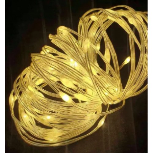 Гірлянда електрич. Роса люкс 100LED білий теплий,L-10м 1900-07(100)