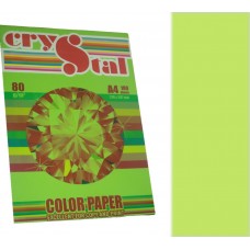 Папір кольор. А4 80г/м паст. Crystal Color Paper Lagoon 130 (світло-зелений)(100)