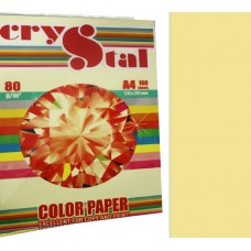 Папір кольор. А4 80г/м паст. Crystal Сolor Canary 115(св.-жовтий)(100)(2500)