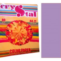Папір кольор. А4 80г/м паст. Crystal Сolor Lavender 185 (ліловий)(100)