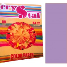 Папір кольор. А4 80г/м паст. Crystal Сolor Lavender 185 (ліловий)(100)