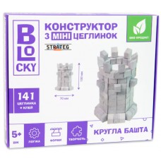 Конструктор з міні цеглинокStrategКругла башта,фігурка,141дет.,в кор-ці,70х100мм31024