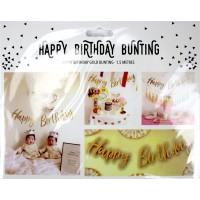 Гірлянда Happy Birthday рожева 80204(12)