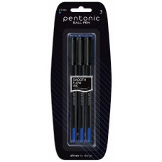 Набір ручок кульк. масл. Linc 412193 Pentonic 0,7мм 3шт сині