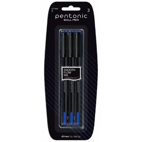 Набір ручок кульк. масл. Linc 412193 Pentonic 0,7мм 3шт сині