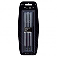 Набір ручок кульк. масл. Linc 412211 Pentonic 1мм 3шт чорні