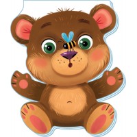 Книжка А6 "Кумедні лапки : Ведмедик"/Ранок/(20)