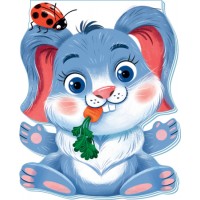 Книжка А6 "Кумедні лапки : Зайчик"/Ранок/(20)