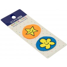 Стикеры-закладки пластиковые Economix  Fun flower and star 35 х40 мм 40 шт ассорти (48) E20969-02