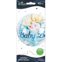 Кулька повітр. фольгована Baby Boy ведмедики блакитна 45см 835223/Pelican/(1)