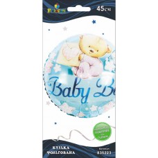 Кулька повітр. фольгована Baby Boy ведмедики блакитна 45см 835223/Pelican/(1)