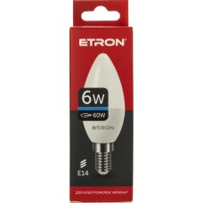 Лампа Etron Light Power LED 1-ELP-096 C37 6Вт 6500K Е14(10)