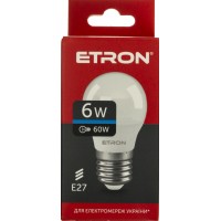 Лампа Etron Light Power LED 1-ELP-097 G45 6Вт 6500K Е27(10)