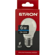 Лампа Etron Light Power LED 1-ELP-097 G45 6Вт 6500K Е27(10)