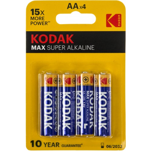 Батарейки Kodak Max LR-06/блістер 4шт (20)(100)