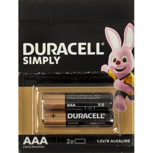 Батарейки Duracell LR-03/блістер відривний 2шт(6)(60)