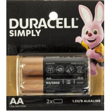 Батарейки Duracell LR-06/блістер відривний 2*10(10)(100)