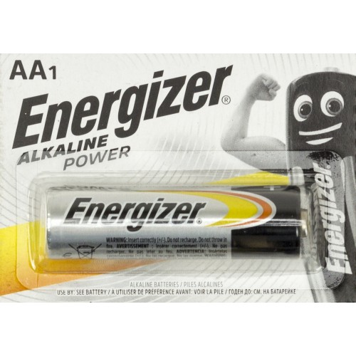 Батарейка Energizer Alkaline Power LR-06/блістер відривний 1шт (12)(120)