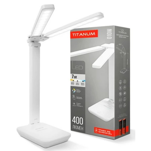 Лампа наст. LED Titanum акум. TLTF-010W 7W 2700-6000K(40)