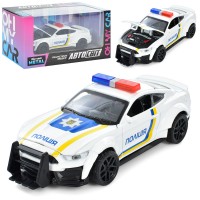 Машина інер-на,метал. Автосвіт Поліція, відчин. капот,в кор-ці,15,5хз8х7см AS-2958(60)