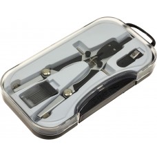 Циркуль CoolForSchool Radius, грифелі, точилка, чорний, в футлярі (12) CF81440