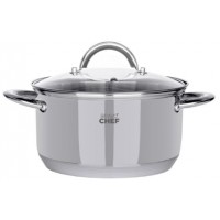 Каструля нерж. Bravo Chef 20см 3,6л з кришкою BC-2001-20/08699(6)