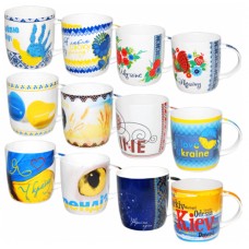 Чашка керам. 360мл "I Love Ukraine" мікс №2183-2/S&T/(12)(48)