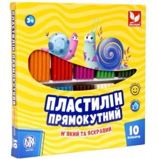 Пластилін Школярик 10 кольор. 303116003-UA(12)