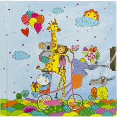 Блокнот на замку В6+ 56арк.лінія "Веселі звірята" №482040-U