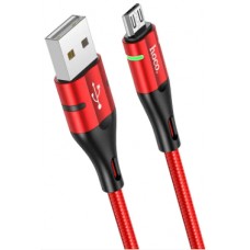 Кабель USB > microUSB HOCO U93 1.2м red/black (22)