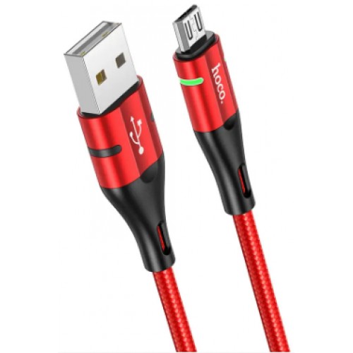 Кабель USB > microUSB HOCO U93 1.2м red/black (22)