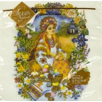 Серветки столові ТМ "Luxy" 3-х шарові (15шт) Прекрасна господиня(16)