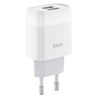 Зарядний пристрій Hoco C73A 2USB+microUSB 2.4A white(30)