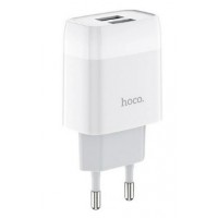 Зарядний пристрій Hoco C73A 2USB+Type-C 2.4A white(30)