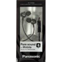 Навушники вакуумні Panasonic RP-TCM360GCK black+мікрофон(10)