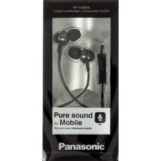 Навушники вакуумні Panasonic RP-TCM360GCK black+мікрофон(10)